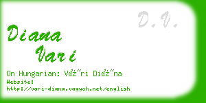 diana vari business card